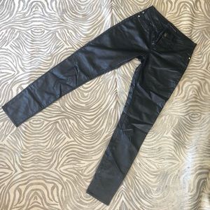 Rock & Republic Faux Leather Skinny Jeans